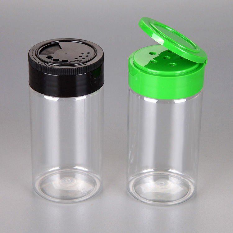 Food grade clear PET plastic spice bottles pepper jar