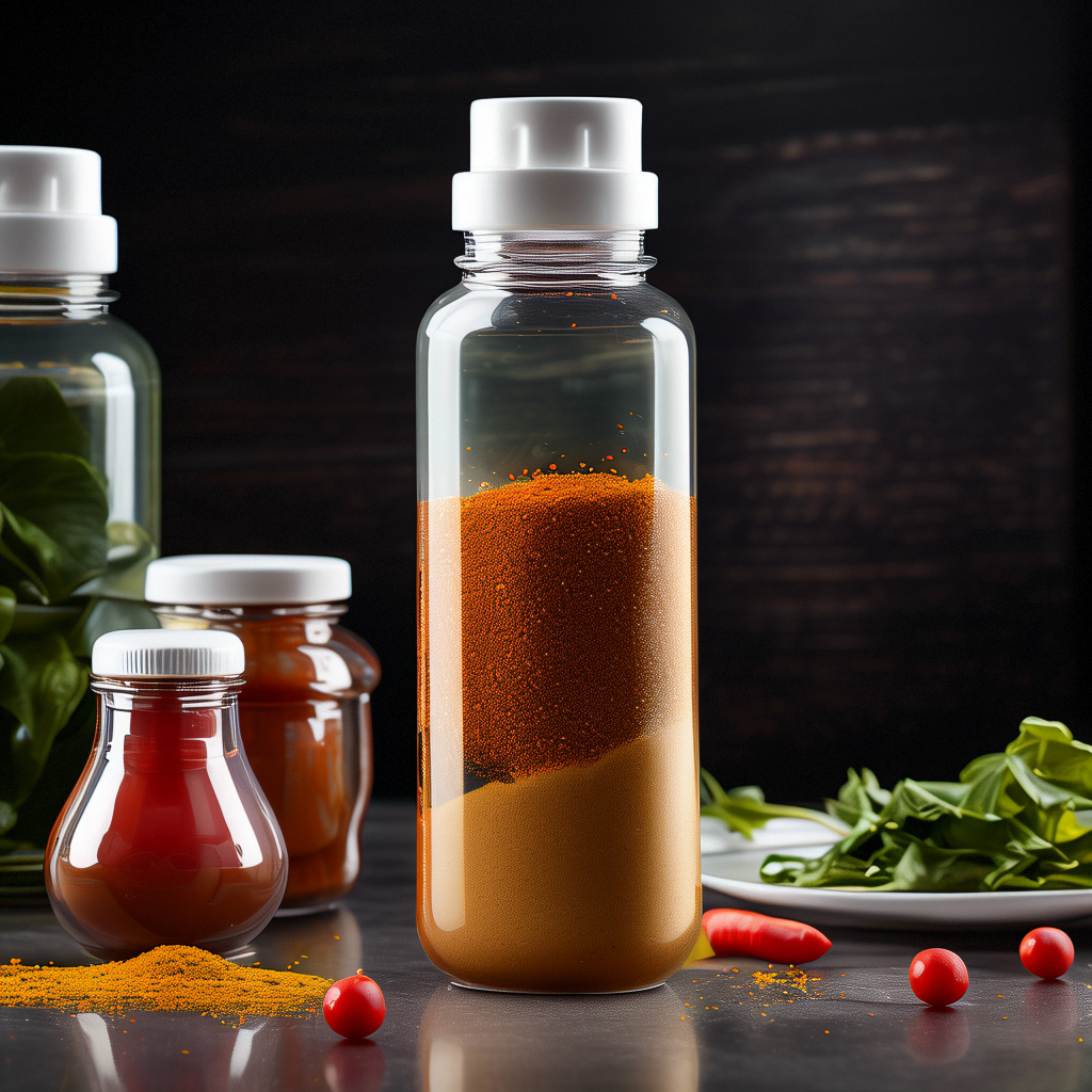 plastic spice bottles with lids