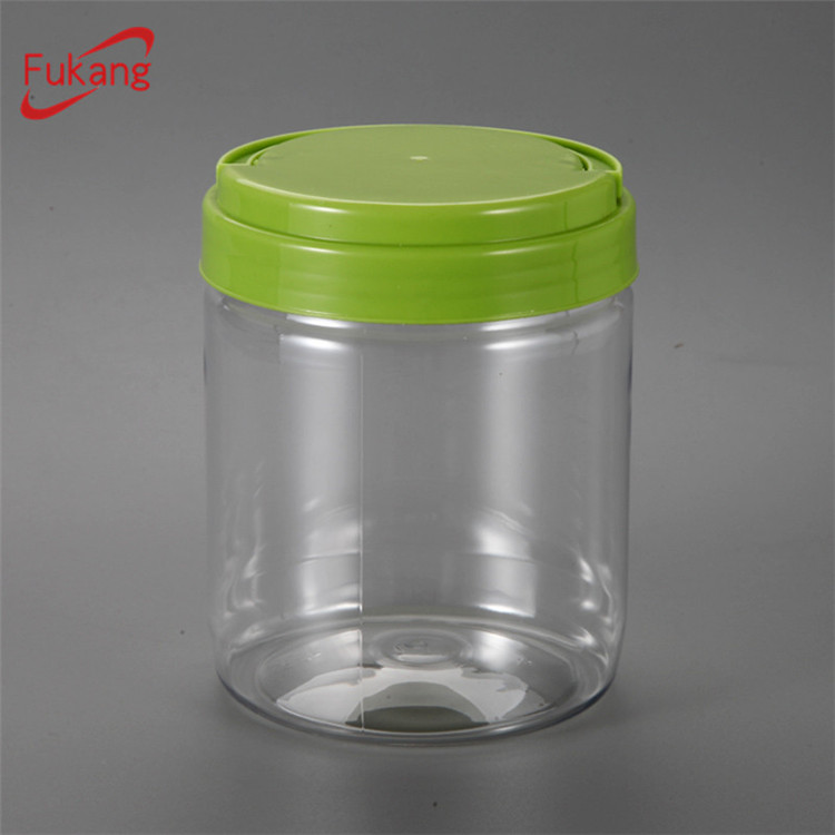 Custom Plastic Screw Cap Round Storage Jar 600 Ml Jar of Jam