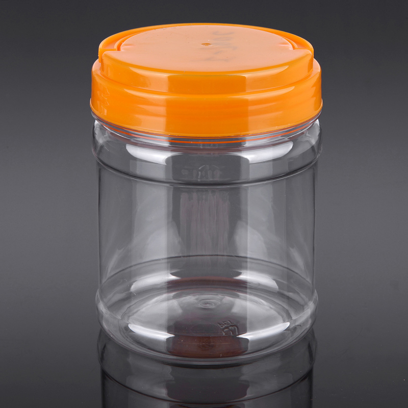700ml Screw Cap Round Plastic Honey Jar For Food