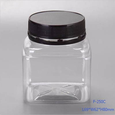 250ml square PET aromatic plastic bottle,PET clear car perfume plastic jar,beautiful design plastic container &custom made cap