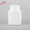 60ml small square medical plastic bottle, empty HDPE squeeze bottles, child proof cap plastic bottles wholesale