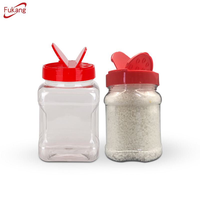 500ml Square Plastic Salt Containers,500gr Spice Salt Shaker