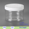 Large capacity wide mouth clear PET plastic food storage jar