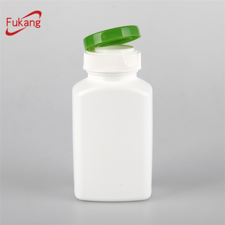 150cc medicine bottle, softgel pill hdpe plastic bottles, square vitamin health supplement storage bottles wholesale China