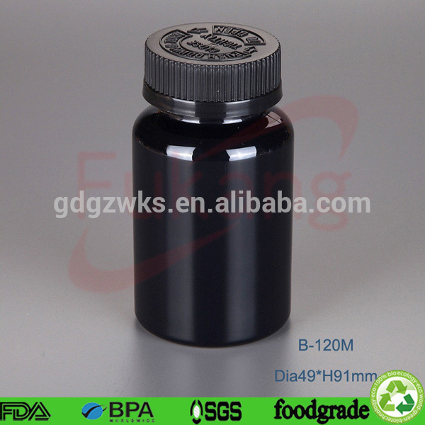 120ml plastic pill bottle for medicine vitamin capsule