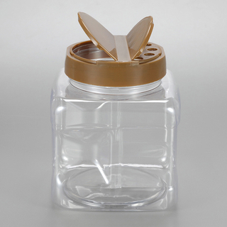 Wholesale 500ml PET plastic spice jars /container food grade
