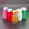 200cc custom made PET plastic vitamins botte plastic medicine jars with colored lids