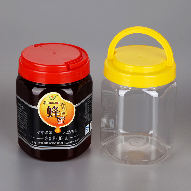 850ml circular food plastic bottle