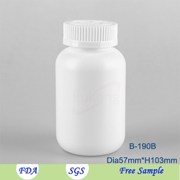 300ml HDPE Empty Plastic Medicine Bottles with Child Proof Lid