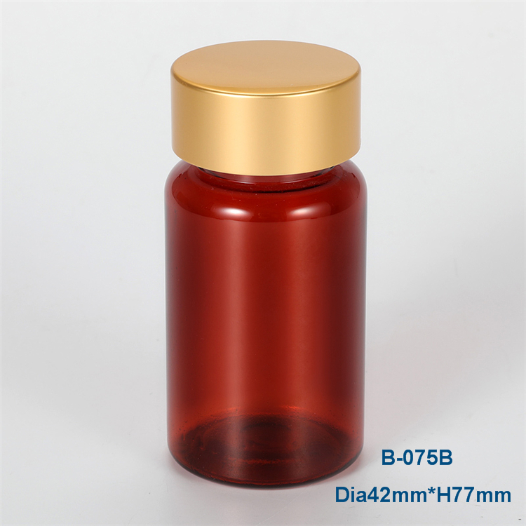 75ml circular health product plastic bottle