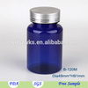 Alibaba 120ml Plastic Bottle, Blue Food Supplements Bottle, pharmaceutical plastic bottle