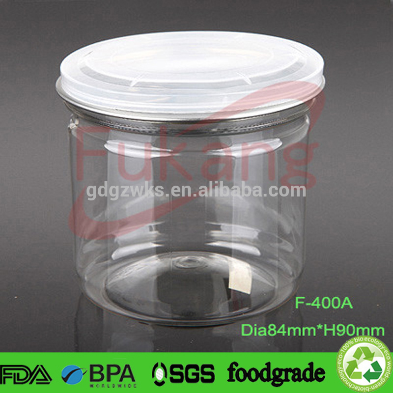 400ml circular food plastic bottle