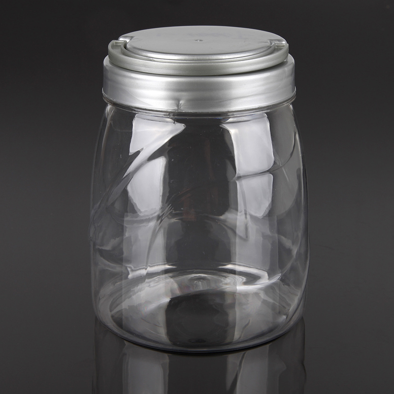 FDA Approved 1000ml clear PET bottle plastic candy jars