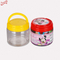 Wholesale plastic Food storage PET transparent container round sealable candy and cookie jars with cap