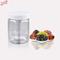 700ml FDA China suppliers customized PET empty screw cap wedding plastic flower tea cookies candy storage jars