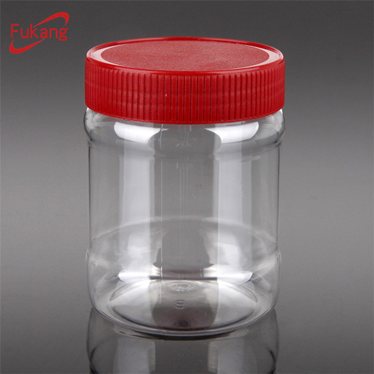 High quality screw cap small empty food plastic bottle PET food jar