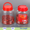 1200ml plastic food grade container jar / PET candy bottle factory,clear plastic jars with handle cap for food storage