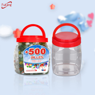 Large Capacity 2500ml Square Clear Plastic PET Jar