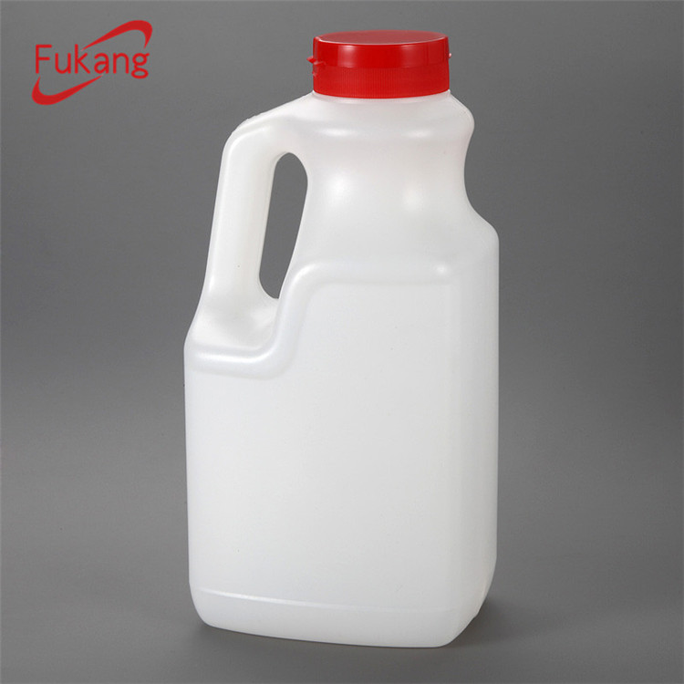 2L hdpe white plastic oyster sauce and fish sauce jar with lid blow plastic bottle factory