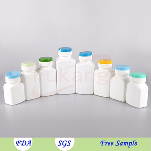 120ml square tablet health product plastic bottle