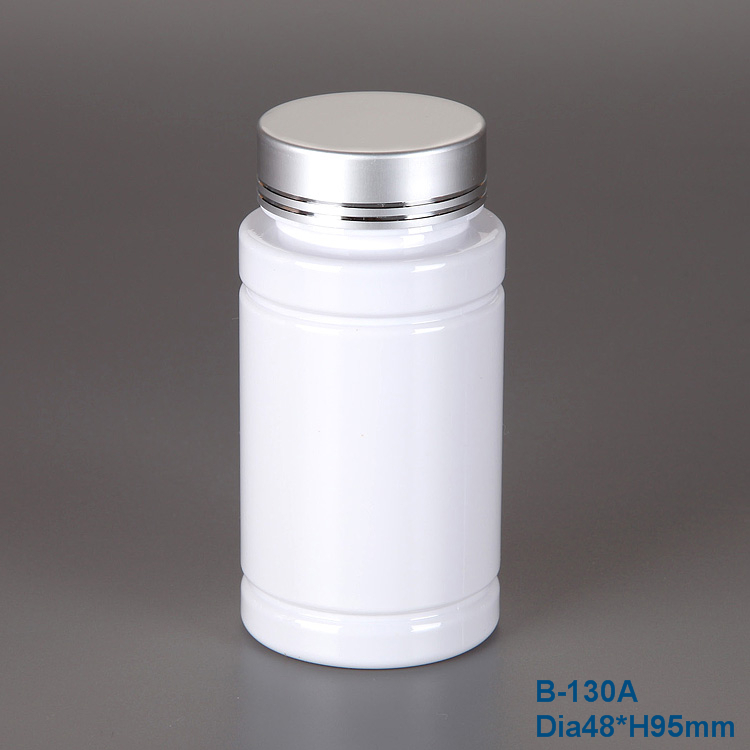 130cc PET Medicine Packaging White Bottle With CRC Cap,Pharmaceutical PET Plastic Bottle and Tablet Container
