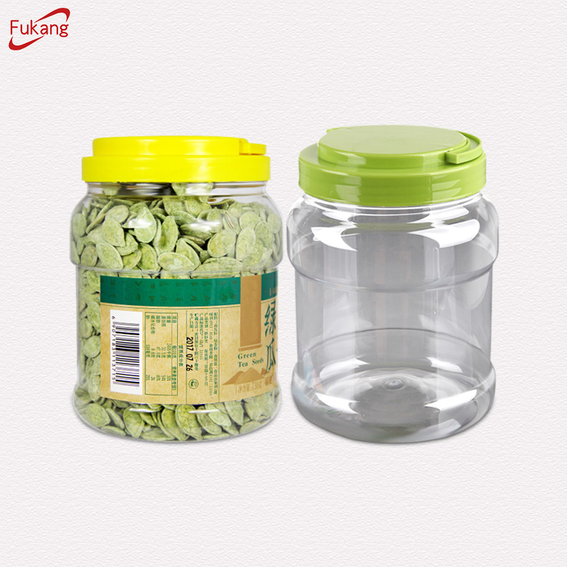 Custom Design 2L Clear Pet Plastic Jar for Cookie