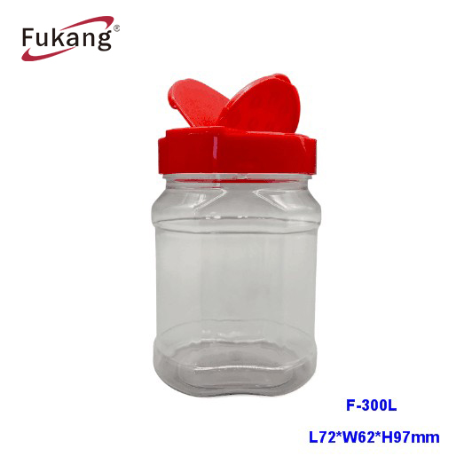 140ml PET plastic Spice bottle with shaker lid