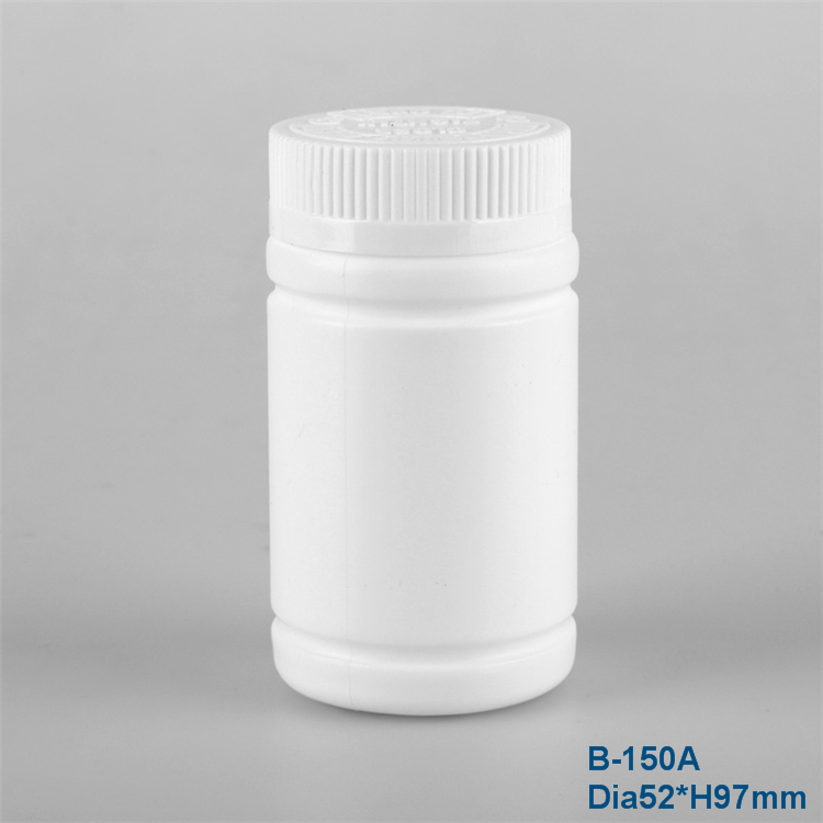 150ml circular PE health product plastic bottle