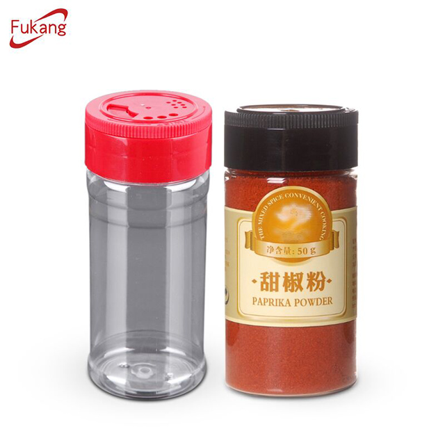 Wholesale 200ml plastic PET seasoning salt spice shaker bottle jar