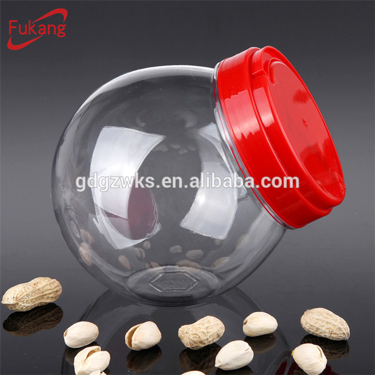 10oz PET Ball Shape Plastic Candy Jar