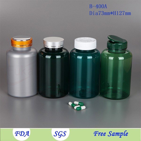 400ml Vitamin Capsule Health Products Plastic Bottle