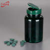 200ml clear green health supplement bottles, food grade plastic medicine pill bottle with lid, fancy pet bottles manufacturer
