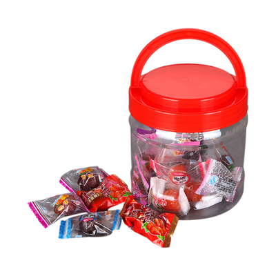 Wholesale food grade clear PET food bottles plastic candy jar