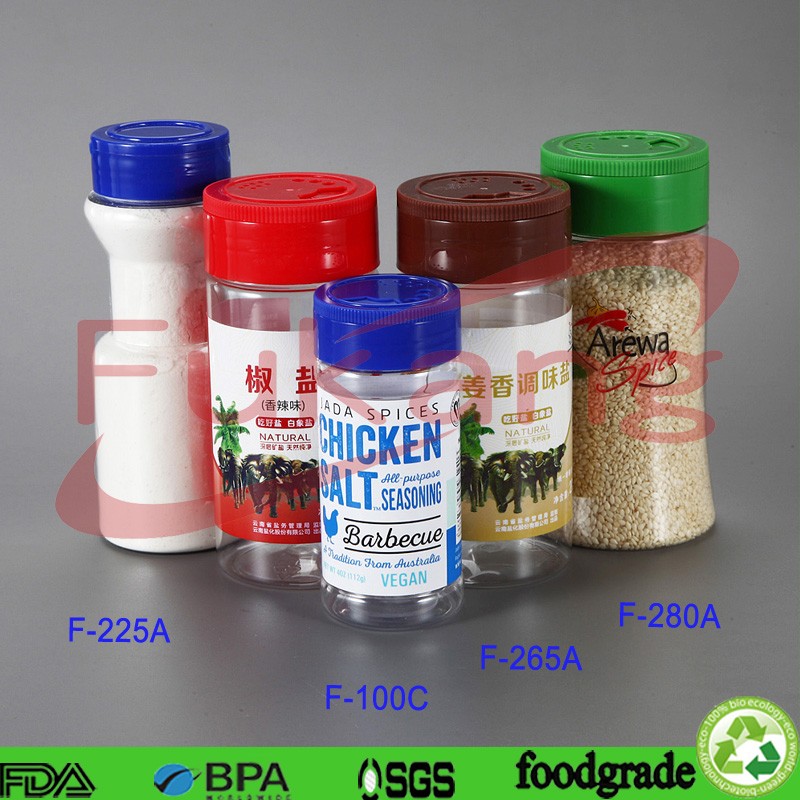 100ml PET Salt Pepper Shakers,Seasoning Shakers