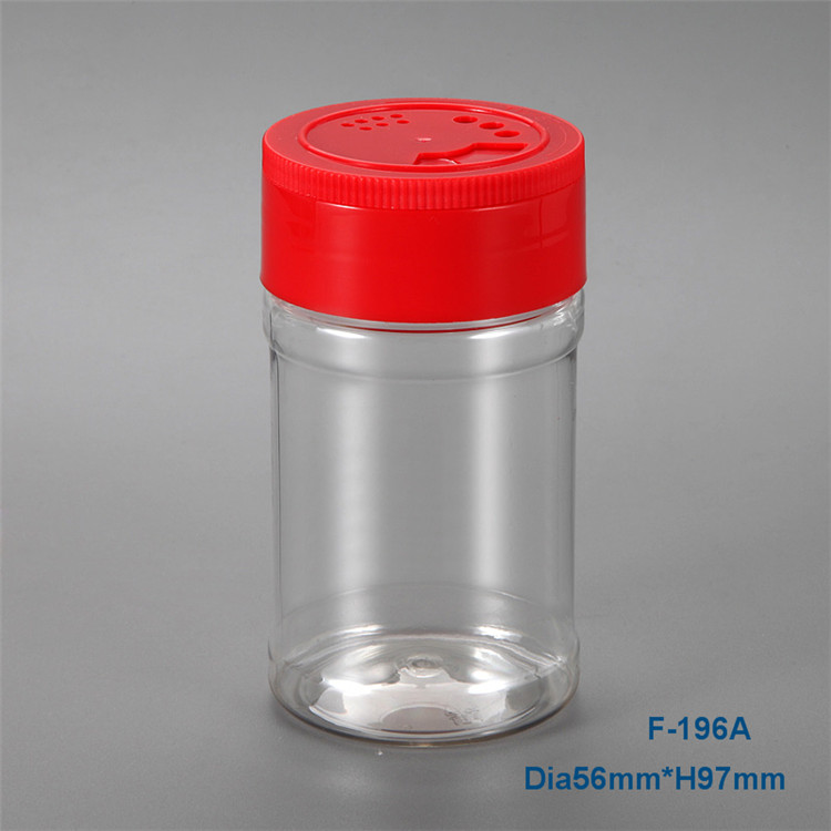 Special hot selling flip cap seasoning spice 125ml pet plastic spice bottle for plastic spice jars manufacturer