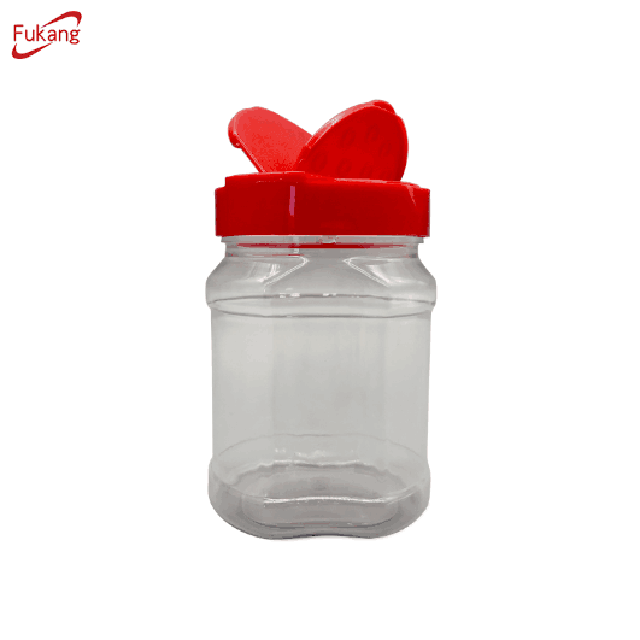 Wholesale plastic square spice shaker bottle