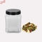 Promotion clear wholesale PET plastic jar with lid for Christmas