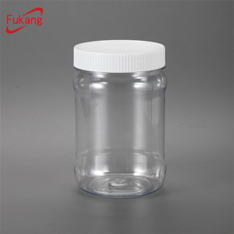 Made In China Manufacturer PET Plastic Food Jar With Screw Top Lid