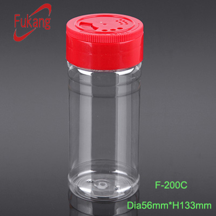 100ml food grade clear plastic spice jars bottle