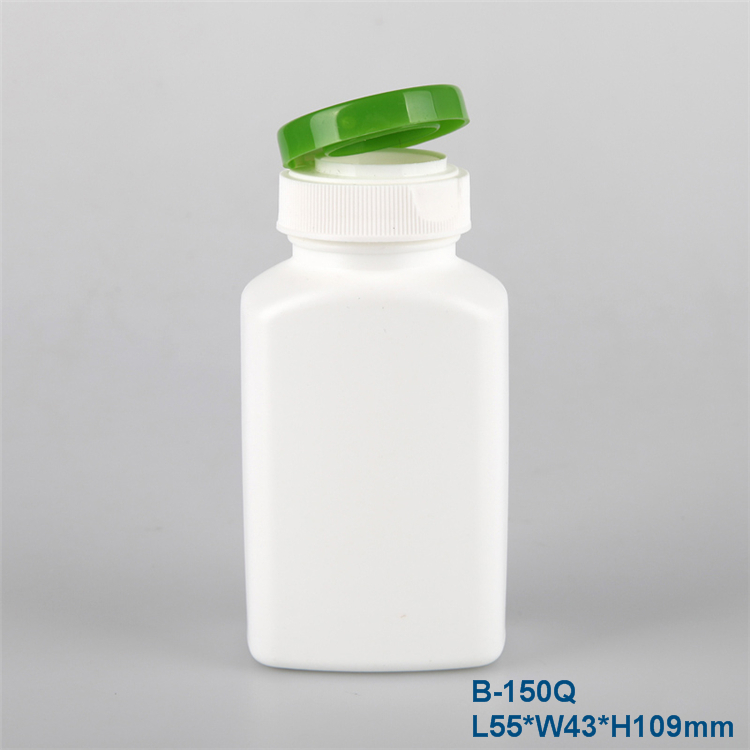 150ml square health product plastic bottle
