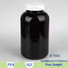750cc black hdpe plastic capsule pill bottle with tear off cap