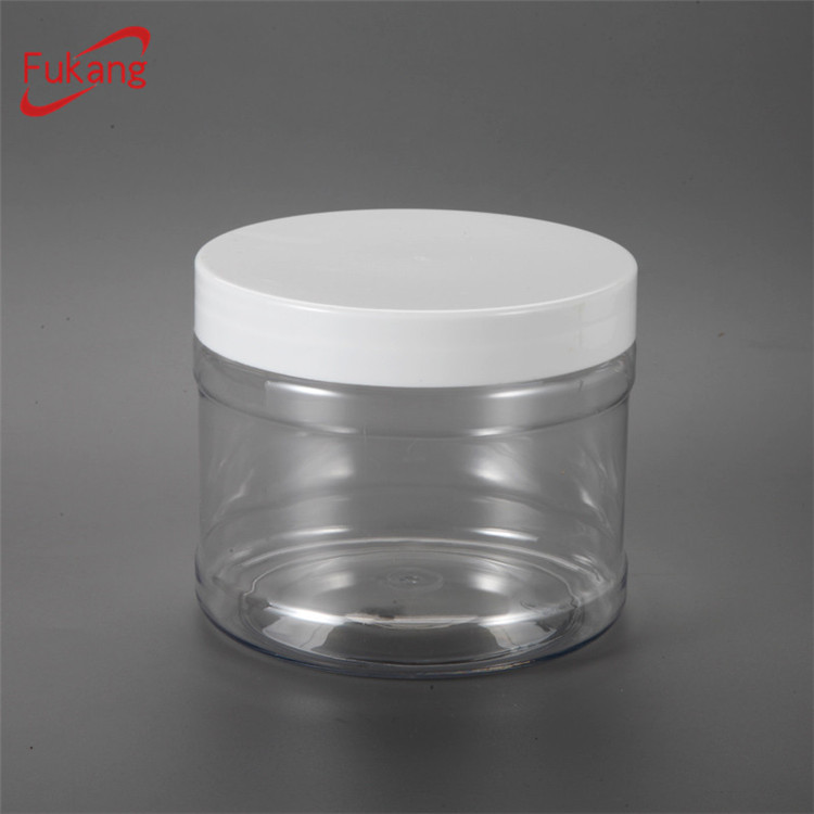 1 Liter Clear PET Sweet Jar Round Transparent Plastic Food Jar