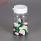 200cc transparent green plastic medicine bottle / PET container storage vitamin capsules with white tamper proof cap