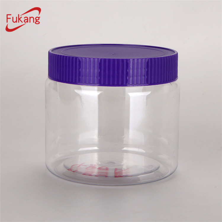 Wholesale Empty Jar 500ml,PET Bottles 500ml With Screw Cap,16 oz Clear Plastic Bottles