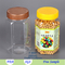 850cc 850ml FDA QS hex shape PET food plastic bottle/jar with lid, storage jar and candy container