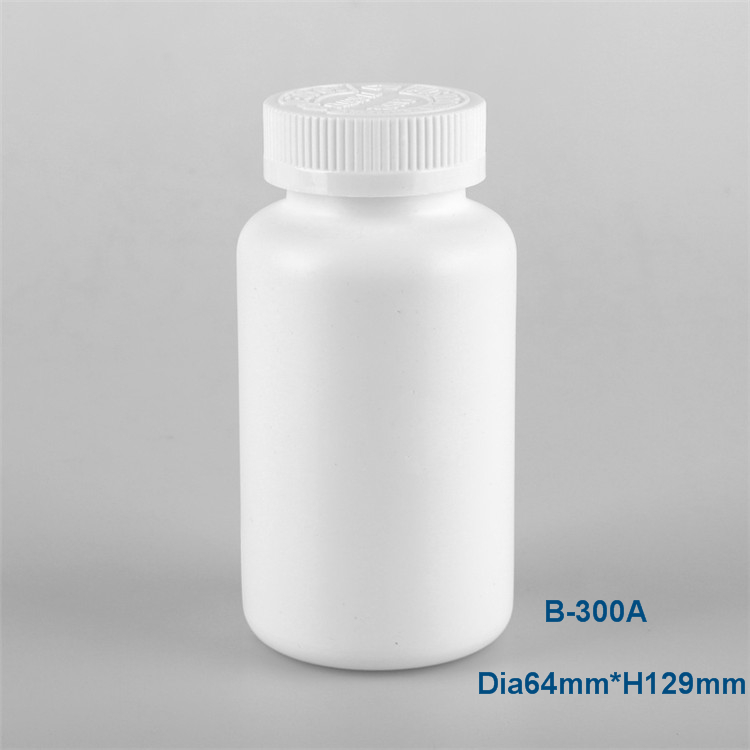 Pharmaceutical PE Plastic Drug Pill Bottle With Child Safety Cap