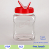 500ml square food grade plastic bottle
