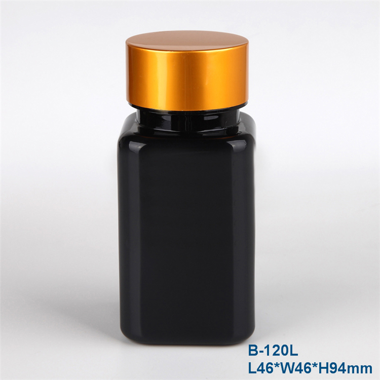 120ml circular calcium tablet vitamin health product plastic bottle
